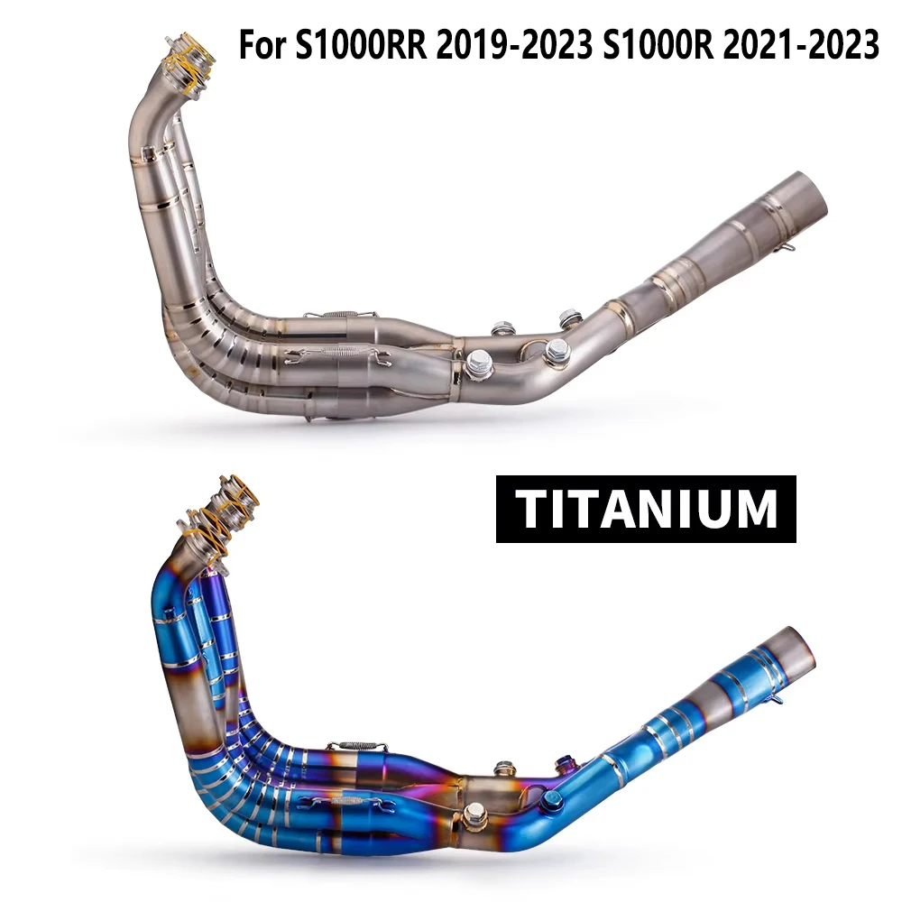 Slip On Motorcycle Headers Pipe Front Connector Tube Exhaust System Titanium Alloy For S1000RR 2019-2023 S1000R 2021-2023
Slip On Motorcycle Headers Pipe Front Connector Tube Exhaust System Titanium Alloy For S1000RR 2019-2023 S1000R 2021-2023