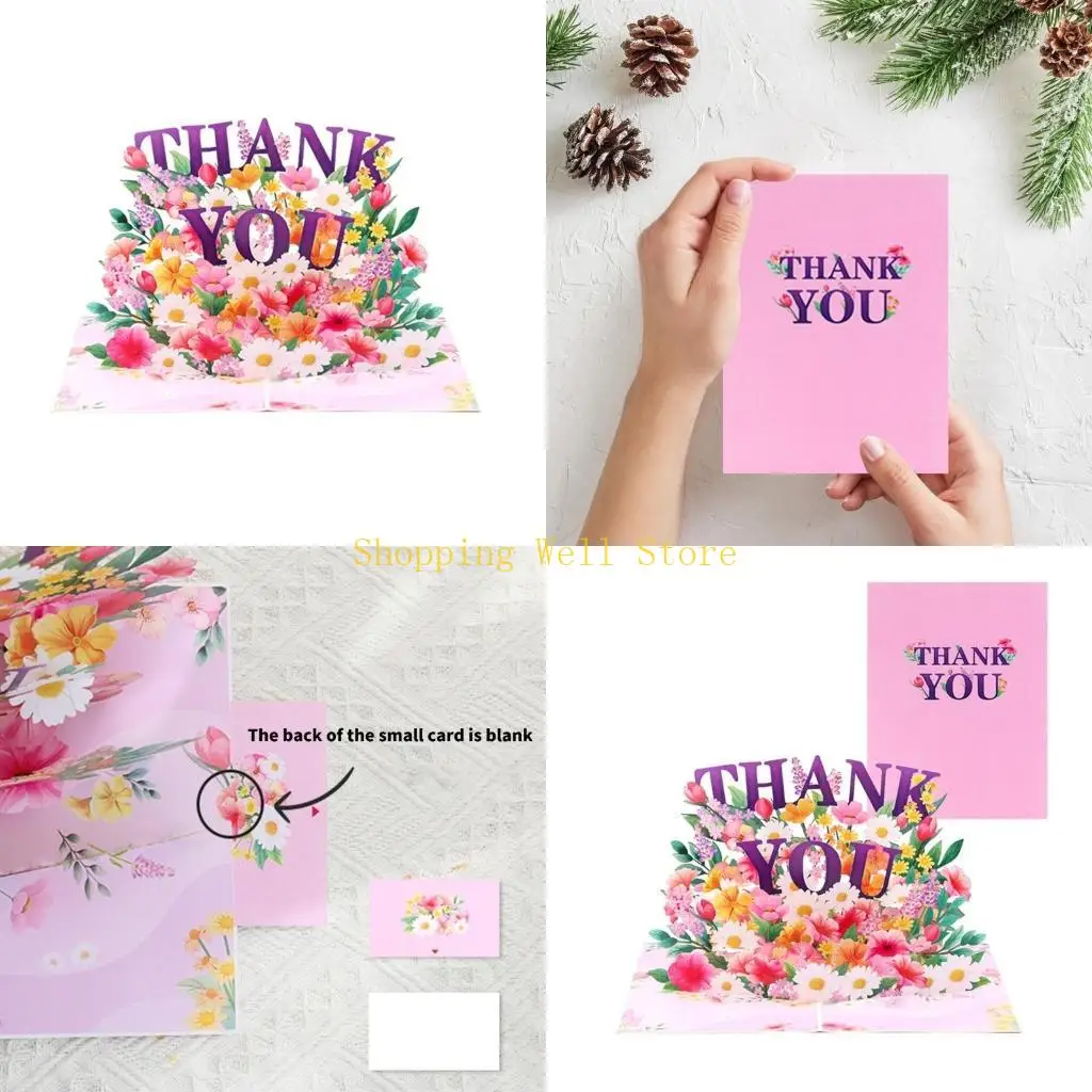 KX4B Artistic Flower 3D Greeting Card Elegant Foldable Flower Card for Festival Gifts
KX4B Artistic Flower 3D Greeting Card Elegant Foldable Flower Card for Festival Gifts