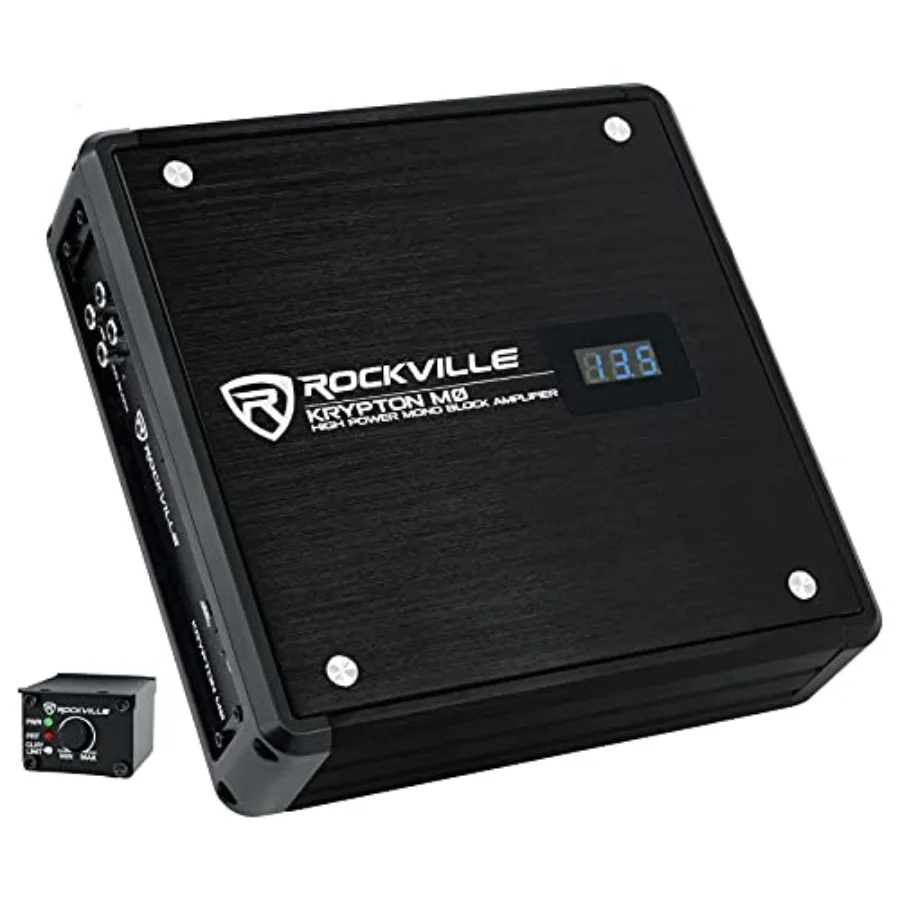 Car audio mono amplifier for subwoofers, aluminum chassis, black, 1400W Class-D with EQ and low-pass filter
Car audio mono amplifier for subwoofers, aluminum chassis, black, 1400W Class-D with EQ and low-pass filter