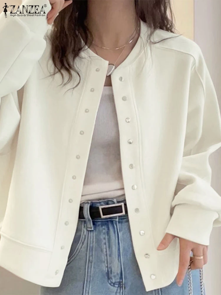 ZANZEA Autumn Cardigan Women Jackets Spring Coats Stylish Casual Long Sleeve Solid Thin Tops Elegant Butttons Down Work Shirt
ZANZEA Autumn Cardigan Women Jackets Spring Coats Stylish Casual Long Sleeve Solid Thin Tops Elegant Butttons Down Work Shirt