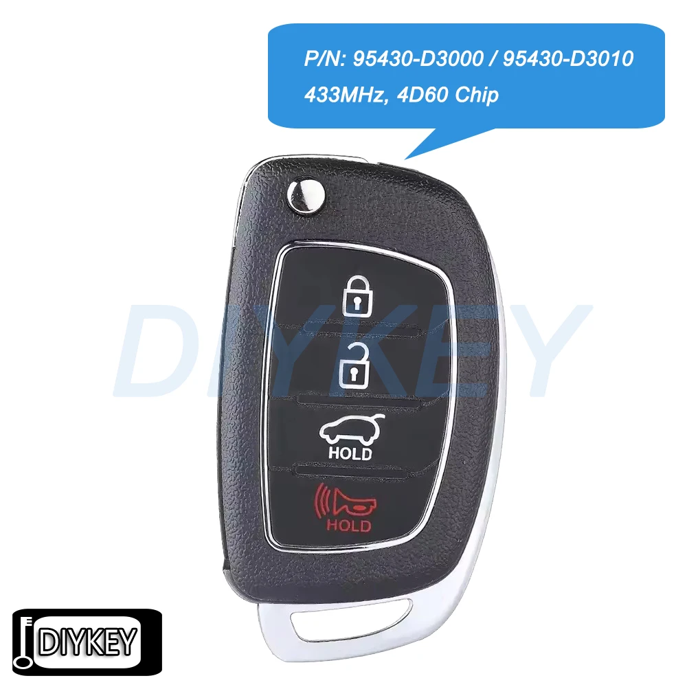 4 кнопки откидного дистанционного брелока 433 МГц для Hyundai Tucson 2015 2016 2017 2018 2019 2020 2021 95430-D3000 95430-D3010 TQ8-RKE-4F25
4 кнопки откидного дистанционного брелока 433 МГц для Hyundai Tucson 2015 2016 2017 2018 2019 2020 2021 95430-D3000 95430-D3010 TQ8-RKE-4F25