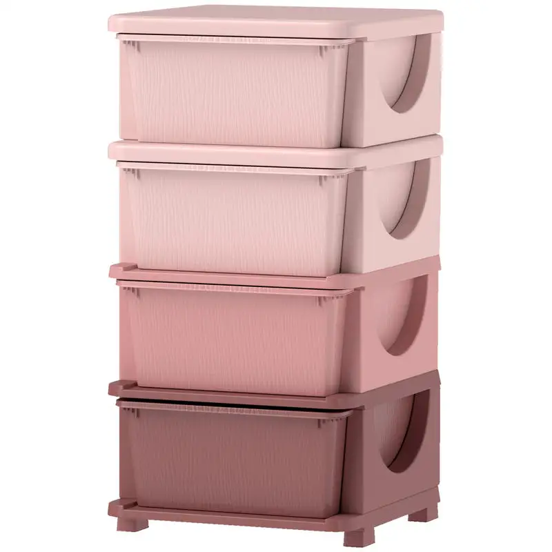 Qaba 30" 4 Tier Kids Storage Unit Dresser Tower w/ 4 Drawers, Pink
Qaba 30" 4 Tier Kids Storage Unit Dresser Tower w/ 4 Drawers, Pink