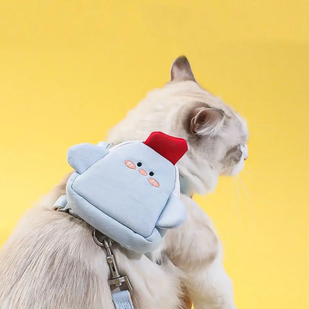 Adjustable Pet Harnesses Vest Soft with Backpack and Leash Dog Leash Set Anti Escape No Pull Cat Chest Strap Cat Bag
Adjustable Pet Harnesses Vest Soft with Backpack and Leash Dog Leash Set Anti Escape No Pull Cat Chest Strap Cat Bag