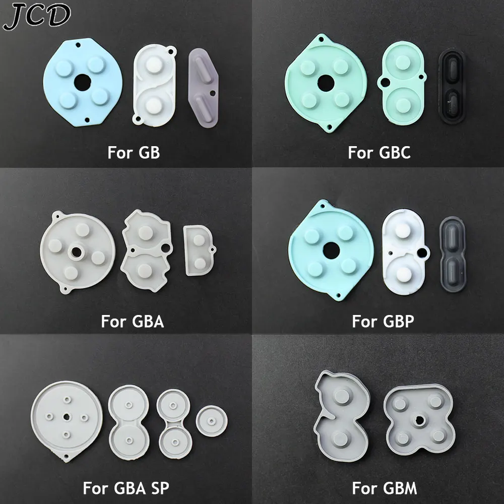JCD 1set Rubber Conductive Buttons for Game Boy Classic GB GBC GBA GBP GBM GBA SP Silicone Start Select Keypad A-B D-pad button
JCD 1set Rubber Conductive Buttons for Game Boy Classic GB GBC GBA GBP GBM GBA SP Silicone Start Select Keypad A-B D-pad button