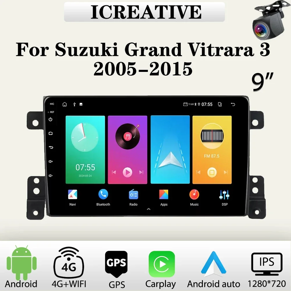 Car Radio Android for Suzuki Grand Vitara 3 2005-2015 Multimedia Carplay Player Car Stereo Autoradio Head Unit Navigation GPS
Car Radio Android for Suzuki Grand Vitara 3 2005-2015 Multimedia Carplay Player Car Stereo Autoradio Head Unit Navigation GPS