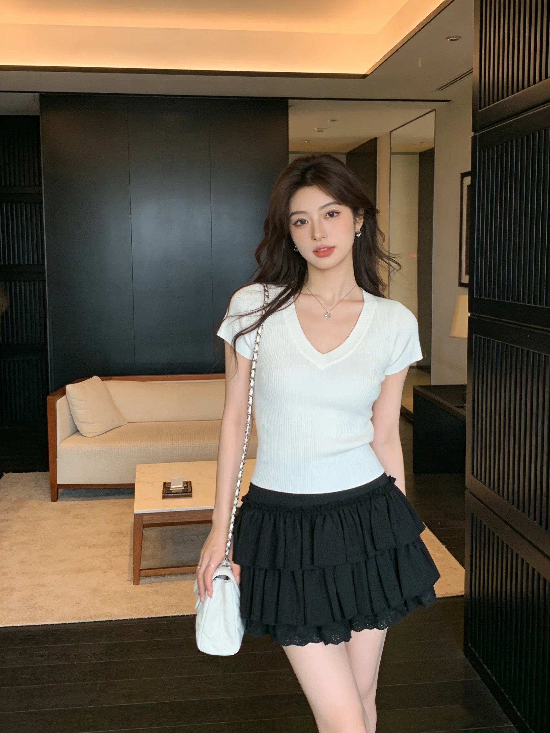 Korean Sle High Waist A-Line Skirt Women's Lace Trim ort Skirt Sweet Spicy Pure Desire Multi-Layer Cake Skirt
Korean Sle High Waist A-Line Skirt Women's Lace Trim ort Skirt Sweet Spicy Pure Desire Multi-Layer Cake Skirt