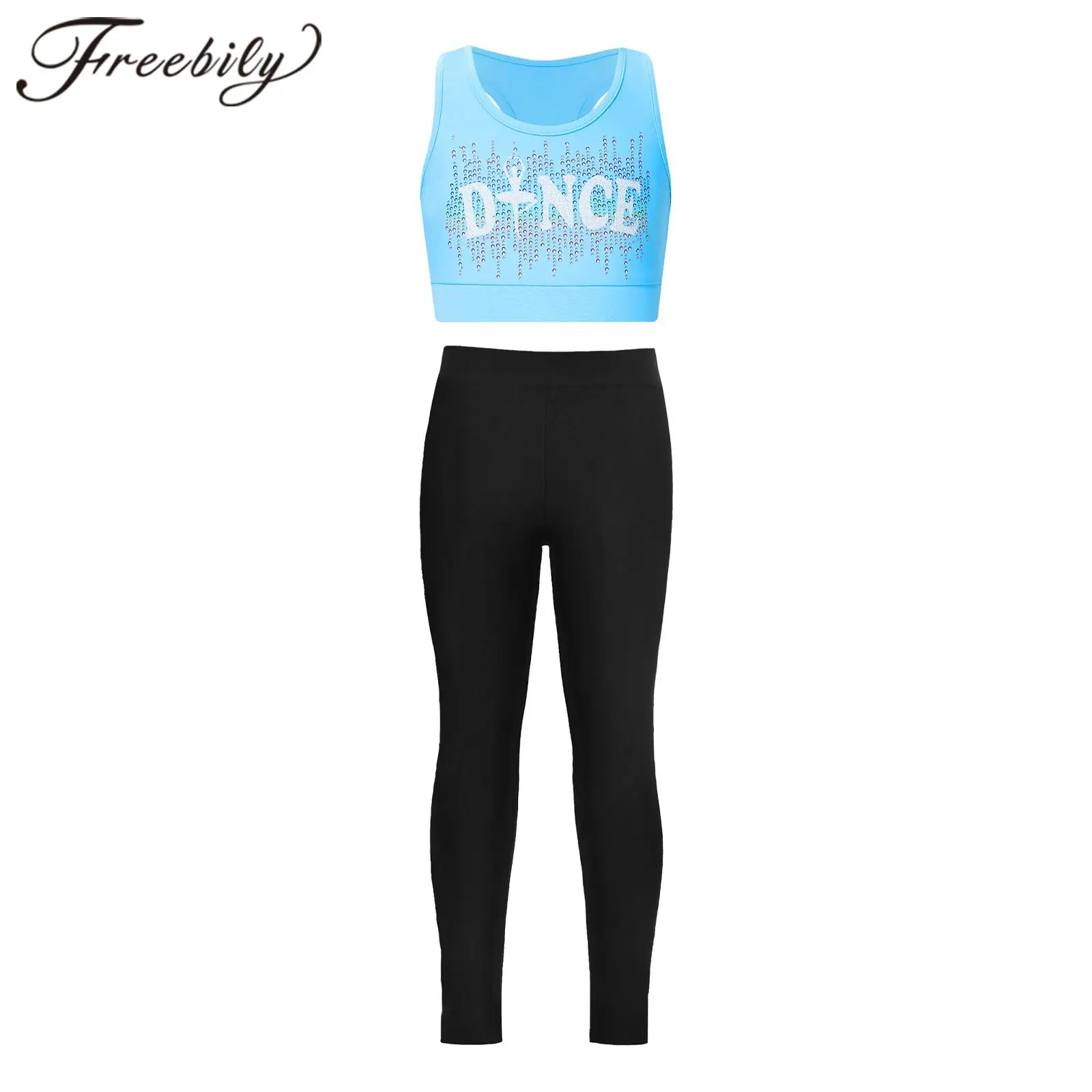 Fashion Kids Girls Sports Sets Children Racerback Sleeveless Crop Top with Pants for Dance Gymnastics Outfit Yoga Fitness Suits
Fashion Kids Girls Sports Sets Children Racerback Sleeveless Crop Top with Pants for Dance Gymnastics Outfit Yoga Fitness Suits