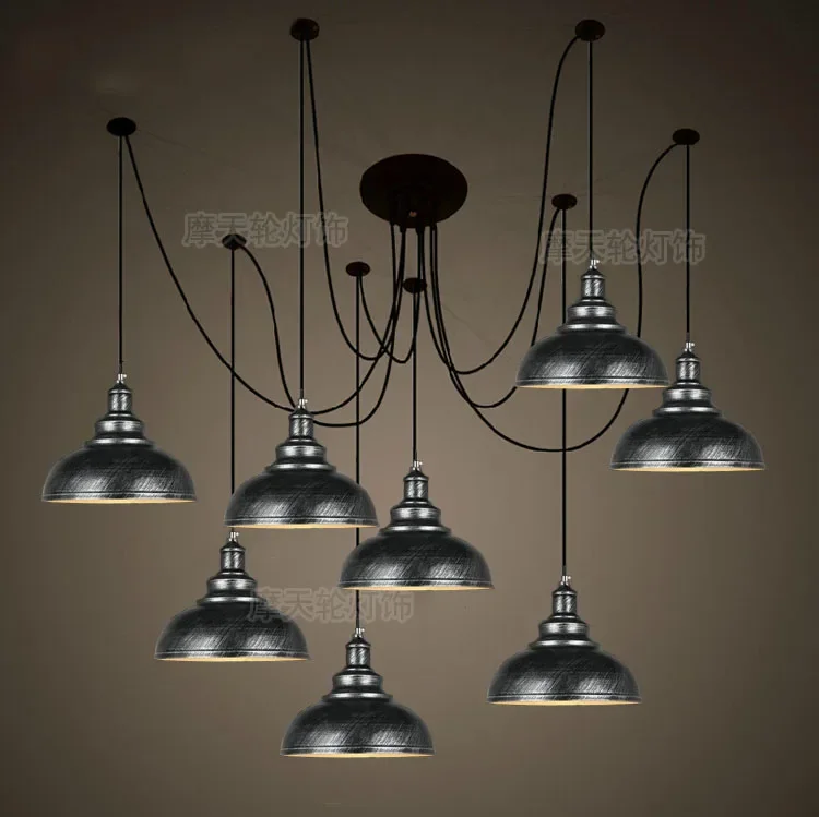 DIY Pendant lights Modern Nordic Retro Hanging Lamps Edison Bulb Fixtures Spider Ceiling Lamp Fixture Light for Living Room
DIY Pendant lights Modern Nordic Retro Hanging Lamps Edison Bulb Fixtures Spider Ceiling Lamp Fixture Light for Living Room