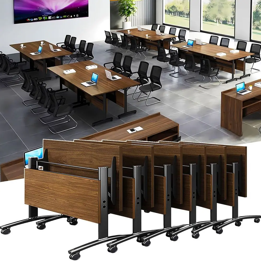 Room Table, Foldable Flip Top Mobile Training with Wheels, Metal Legs, Rectangle Modern for Office Meeting Room Classroom 2pack
Room Table, Foldable Flip Top Mobile Training with Wheels, Metal Legs, Rectangle Modern for Office Meeting Room Classroom 2pack