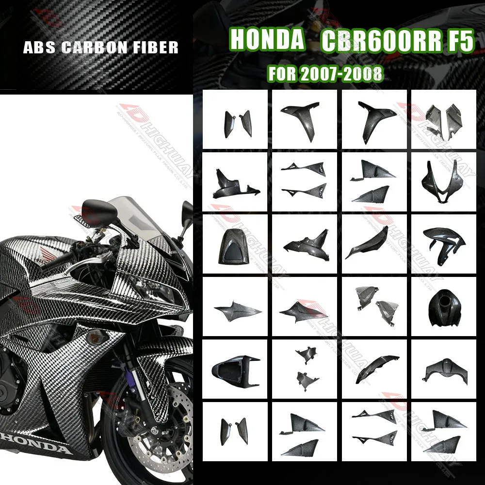 ABS Carbon Fiber Pattern Fairing Kits For Honda CBR600RR F5 2007-2008 Motorcycle Fender Frame Cover Fuel Tank Side Panel
ABS Carbon Fiber Pattern Fairing Kits For Honda CBR600RR F5 2007-2008 Motorcycle Fender Frame Cover Fuel Tank Side Panel