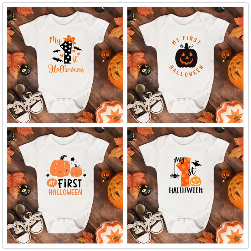 2023 My 1st Halloween Costume Newborn Baby Boys Girls Rompers Clothes Pumpkin Letter Print Short Sleeve O-neck Jumpsuit Bodysuit
2023 My 1st Halloween Costume Newborn Baby Boys Girls Rompers Clothes Pumpkin Letter Print Short Sleeve O-neck Jumpsuit Bodysuit