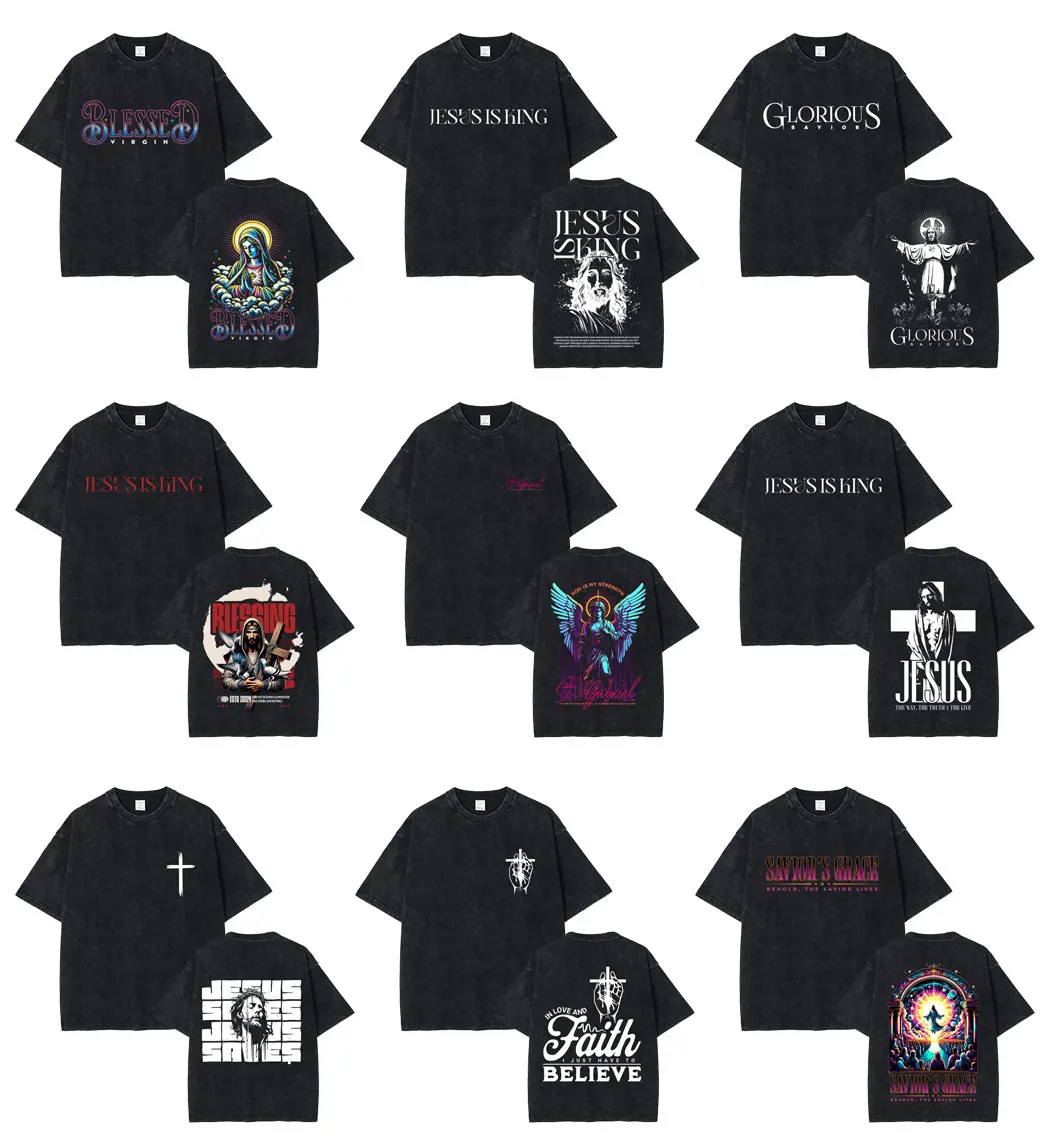 Vintage Washed Christian Religious Series Nun Jesus Graphic T-shirt Men Women Gothic Hip Hop Oversized Tshirt Male Casual Tees
Vintage Washed Christian Religious Series Nun Jesus Graphic T-shirt Men Women Gothic Hip Hop Oversized Tshirt Male Casual Tees