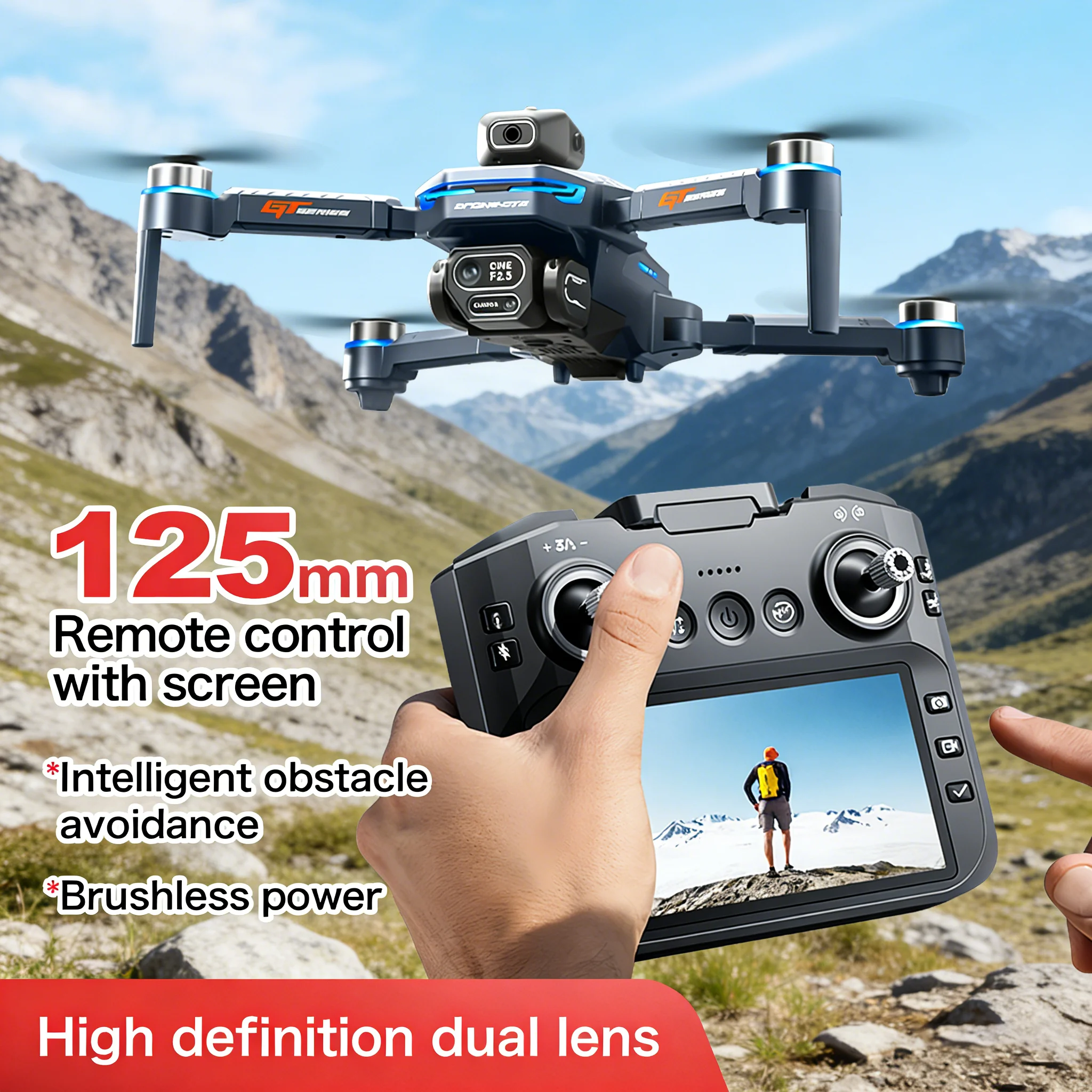 2026 Hot GT8 Brushless Drone 8K HD Camera Obstacle Avoidance Aerial Photography Drone 4.3" Screen Foldable Quadcopter Toy Gifts
2026 Hot GT8 Brushless Drone 8K HD Camera Obstacle Avoidance Aerial Photography Drone 4.3" Screen Foldable Quadcopter Toy Gifts