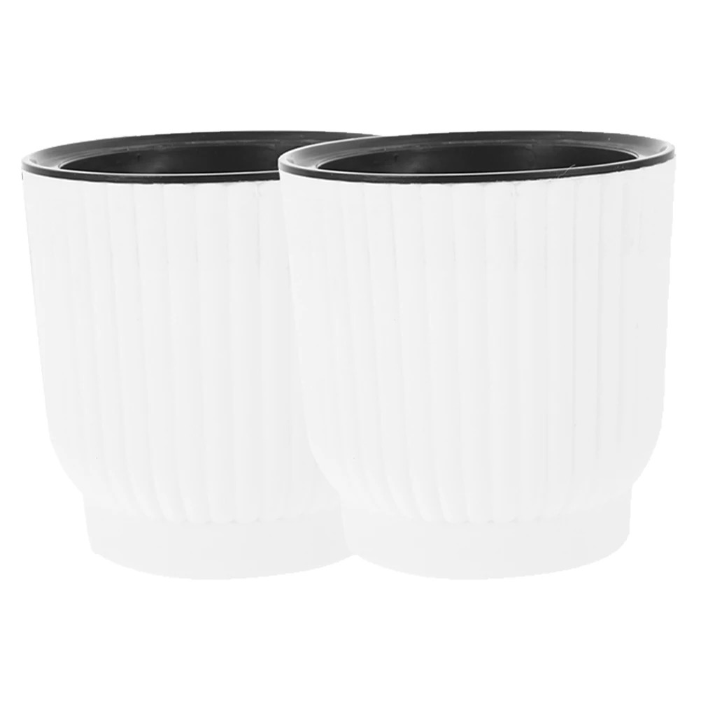 2 Pcs Self-watering Planters 150# White Round pots for Use Automatic Watering Containers Flower Pots Gardening
2 Pcs Self-watering Planters 150# White Round pots for Use Automatic Watering Containers Flower Pots Gardening