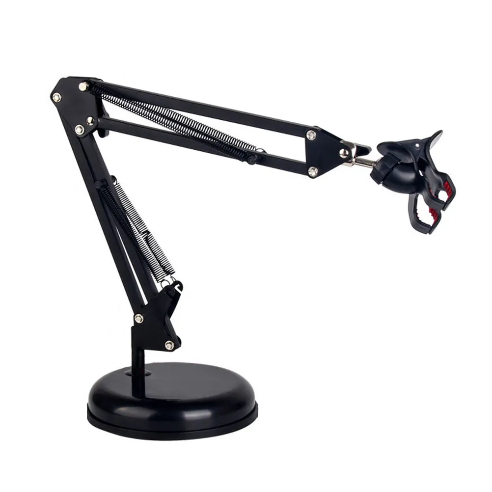 Adjustable Suspension Boom Scissor Arm Stand Black for Mobile Phone Microphone Mount 360 Degree Rotation Heavy Duty Clamp Studio
Adjustable Suspension Boom Scissor Arm Stand Black for Mobile Phone Microphone Mount 360 Degree Rotation Heavy Duty Clamp Studio