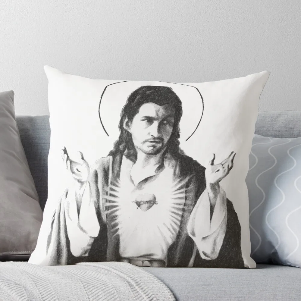 

Arctic Monkeys Alex Turner as Jesus Throw Pillow christmas decorations 2024 Cushions Pillow Cover