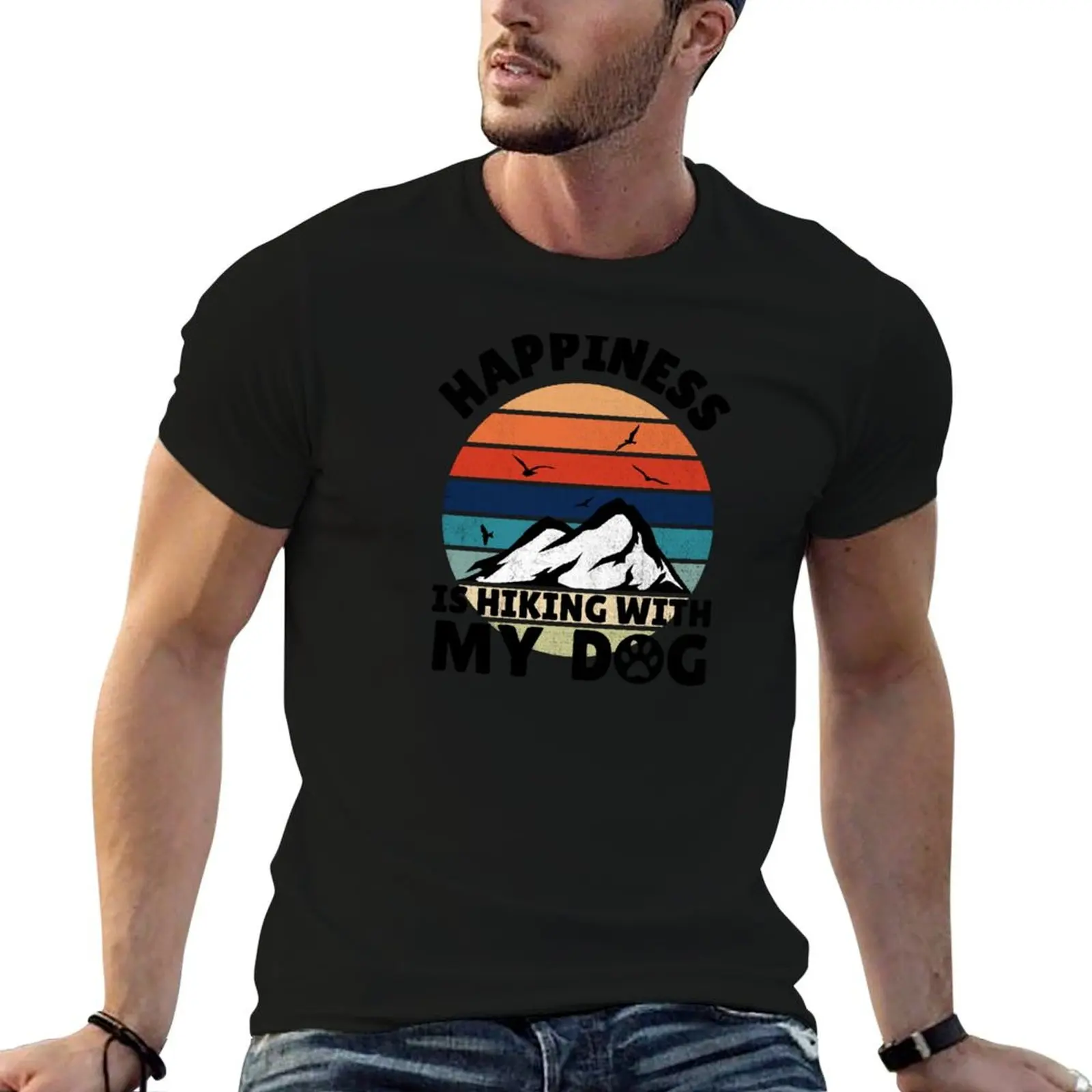 a luxury man dog T-Shirt t casual man Happiness is t day spent hiking shirt with my shirt
a luxury man dog T-Shirt t casual man Happiness is t day spent hiking shirt with my shirt