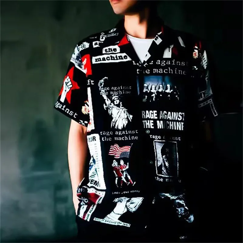 WACKO MAR Poster Pattern Summer Loose Short Sleeve Shirts Men Woman All-match Black White Red Yellow Green
WACKO MAR Poster Pattern Summer Loose Short Sleeve Shirts Men Woman All-match Black White Red Yellow Green