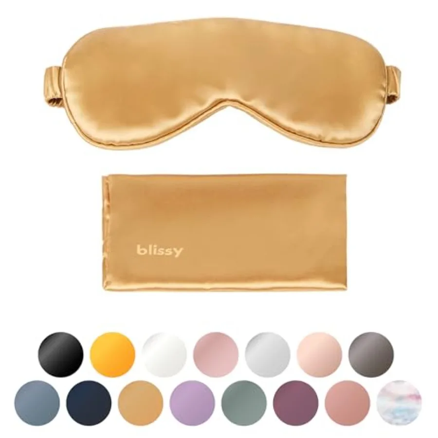 Silk Sleep Mask - Eye Sleeping Mask for Women and Men for Total out - 100% Pure Mulberry Silk, 22 Momme 6a Fibers - Blindfold S
Silk Sleep Mask - Eye Sleeping Mask for Women and Men for Total out - 100% Pure Mulberry Silk, 22 Momme 6a Fibers - Blindfold S