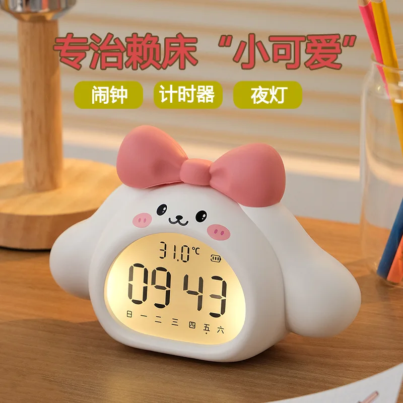 Милый будильник Sanrios My Melody, умный студенческий детский будильник, часы для мальчиков и девочек, будильник, настольный студенческий подарок с героями мультфильмов
Милый будильник Sanrios My Melody, умный студенческий детский будильник, часы для мальчиков и девочек, будильник, настольный студенческий подарок с героями мультфильмов