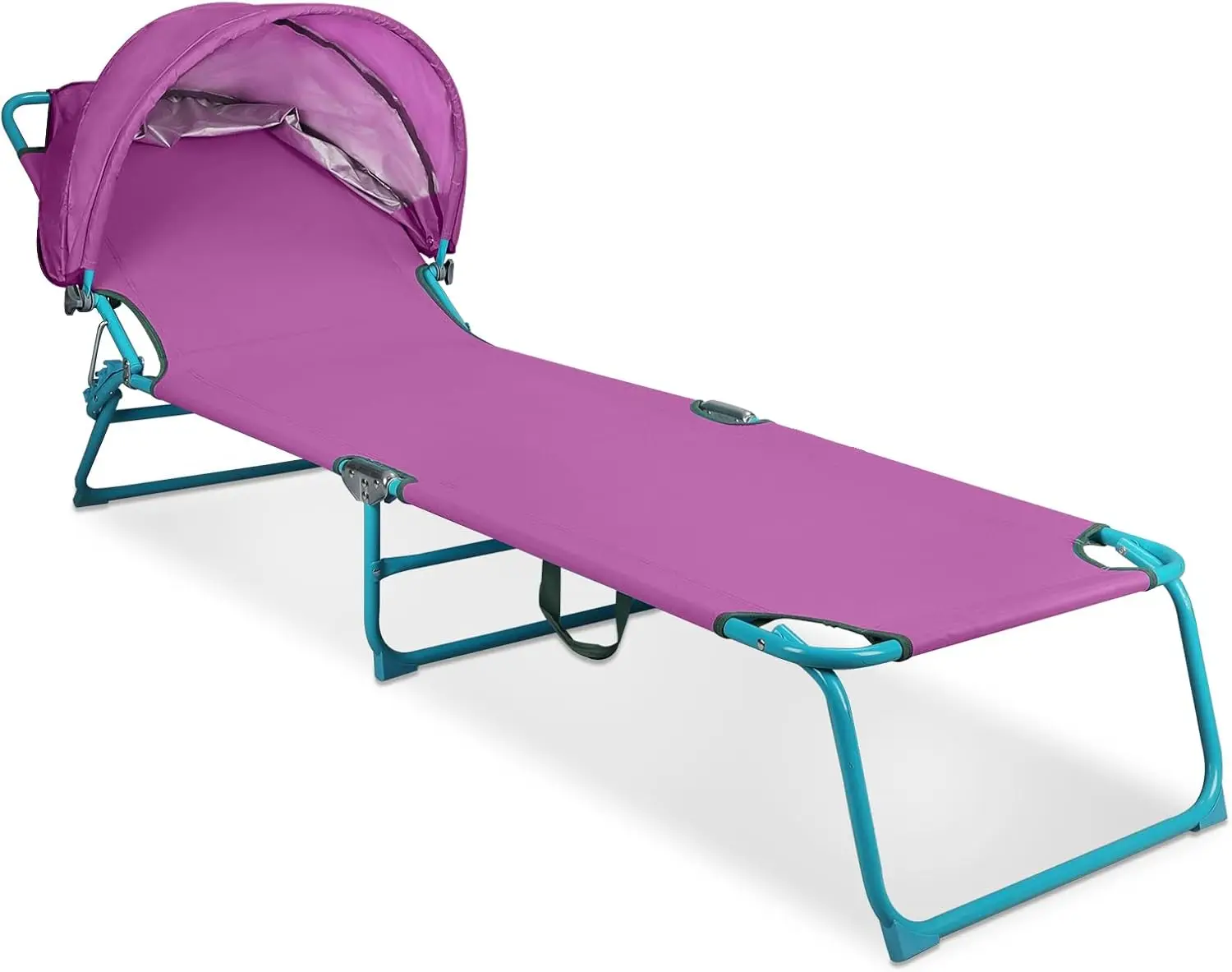 Adjustable 4-Position Foldable Tanning Chair with Canopy Shade, UPF 50+, Purple for Outdoor Poolside Patio
Adjustable 4-Position Foldable Tanning Chair with Canopy Shade, UPF 50+, Purple for Outdoor Poolside Patio
