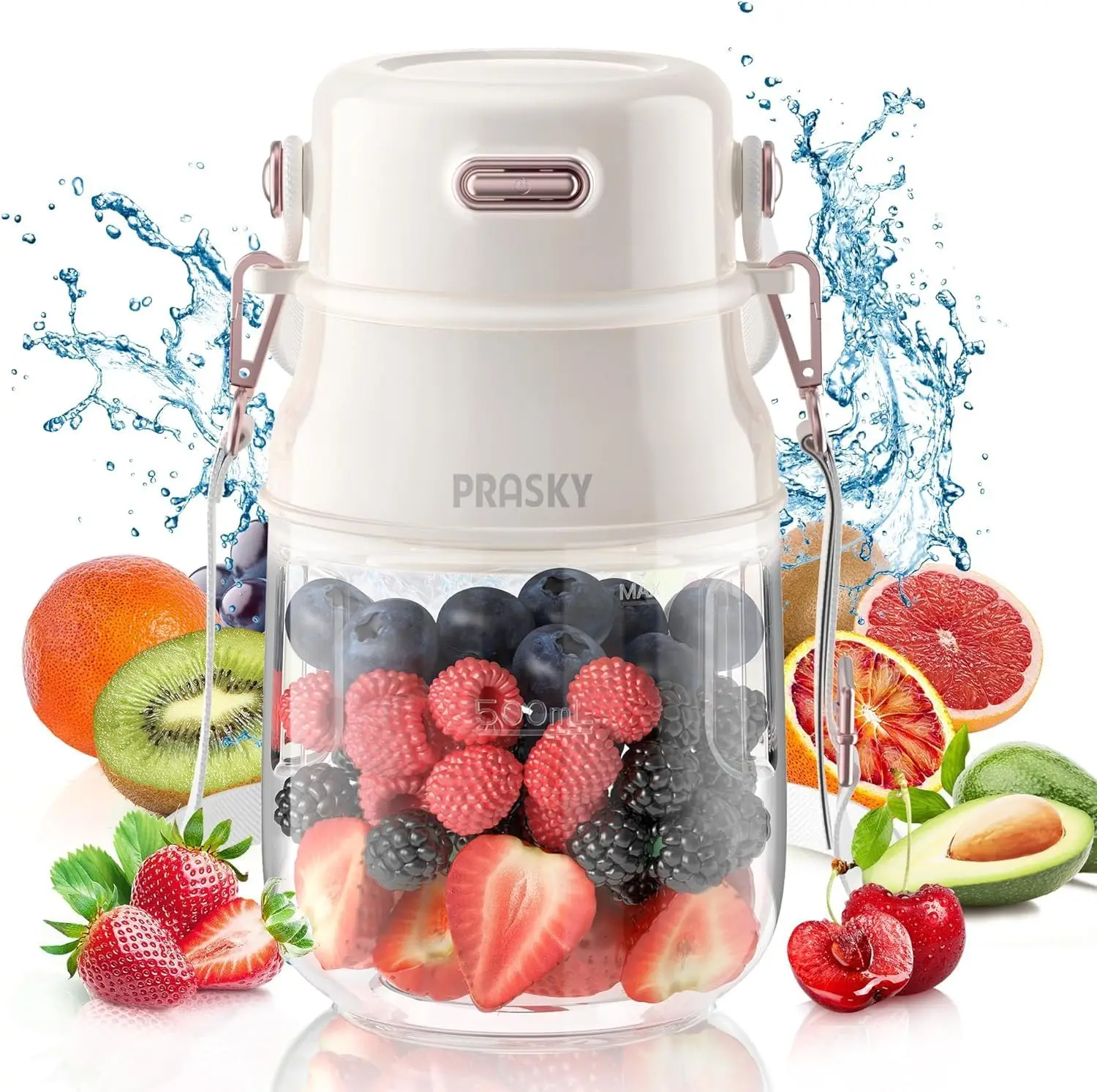 Portable Blender, Personal Blender for Shakes and Smoothies with 27oz Cup, Lid and Shoulder Strap, Type-C USB Rechargeable, Dish
Portable Blender, Personal Blender for Shakes and Smoothies with 27oz Cup, Lid and Shoulder Strap, Type-C USB Rechargeable, Dish