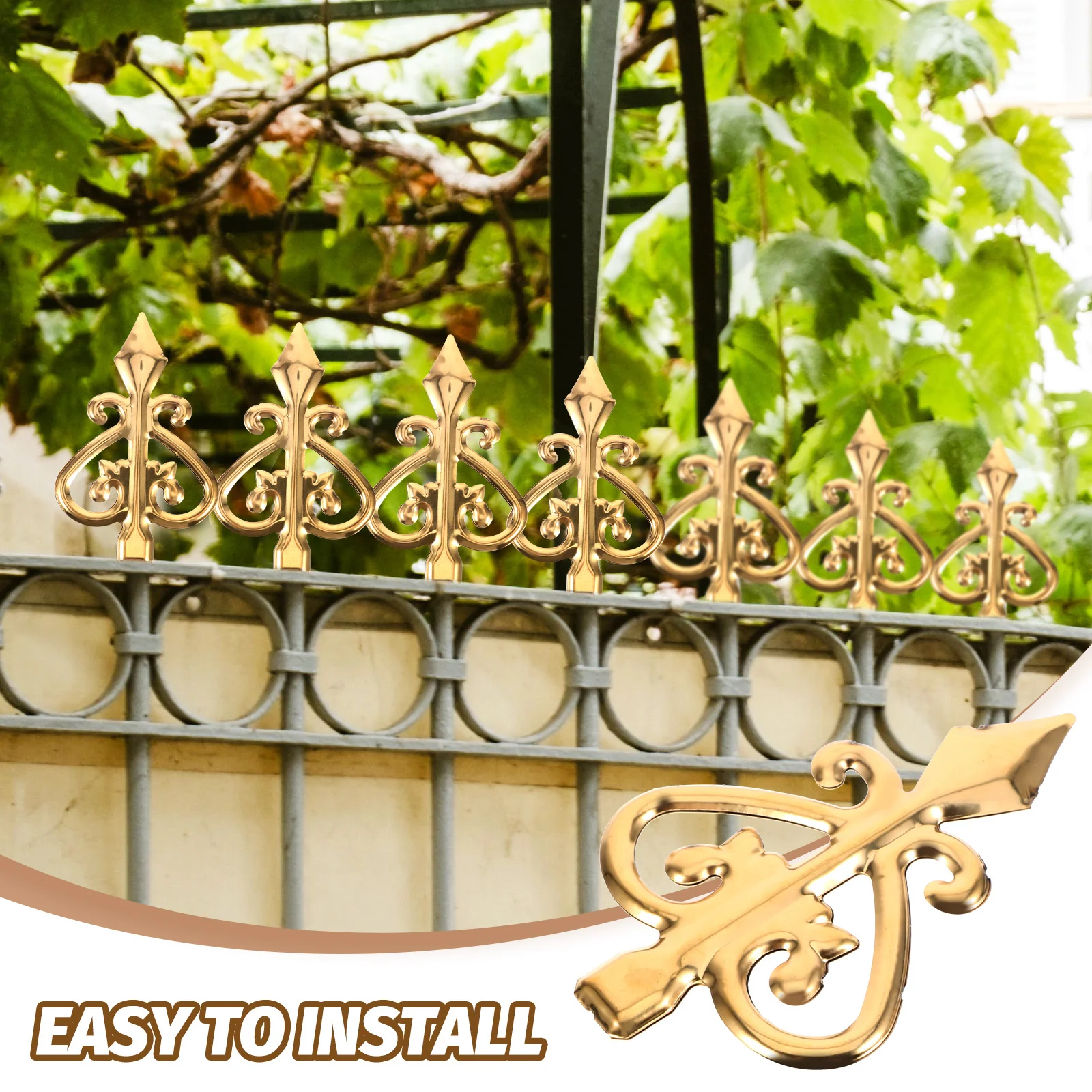 6Pcs Aluminium Alloy Outdoor Fence heads Anti-Theft Garden Fence Finials Lawn Decorations Durable Metal Post Toppers
6Pcs Aluminium Alloy Outdoor Fence heads Anti-Theft Garden Fence Finials Lawn Decorations Durable Metal Post Toppers