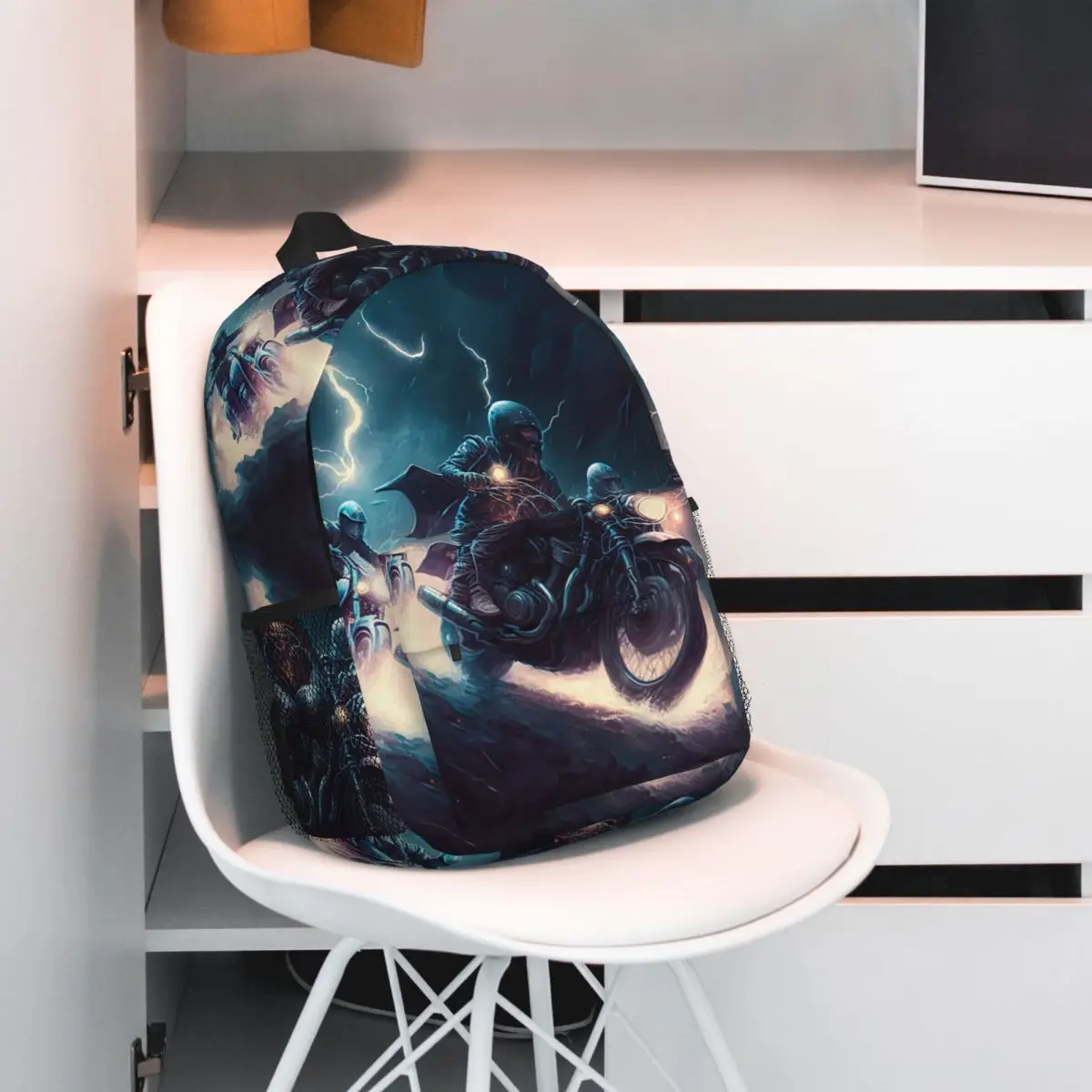 A Motorcycle Rider And Lightning Backpack Student BookBag Kids School Bag Computer Shoulder Bags for Boys Girls
A Motorcycle Rider And Lightning Backpack Student BookBag Kids School Bag Computer Shoulder Bags for Boys Girls