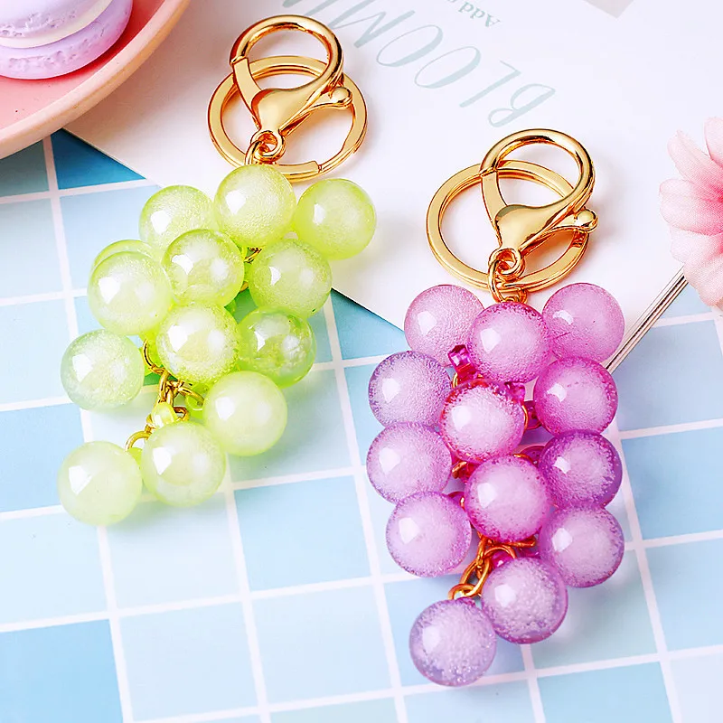 Adorable Fruit - Themed Resin Grape Keychains - Ideal for Car & Bag Decoration
Adorable Fruit - Themed Resin Grape Keychains - Ideal for Car & Bag Decoration