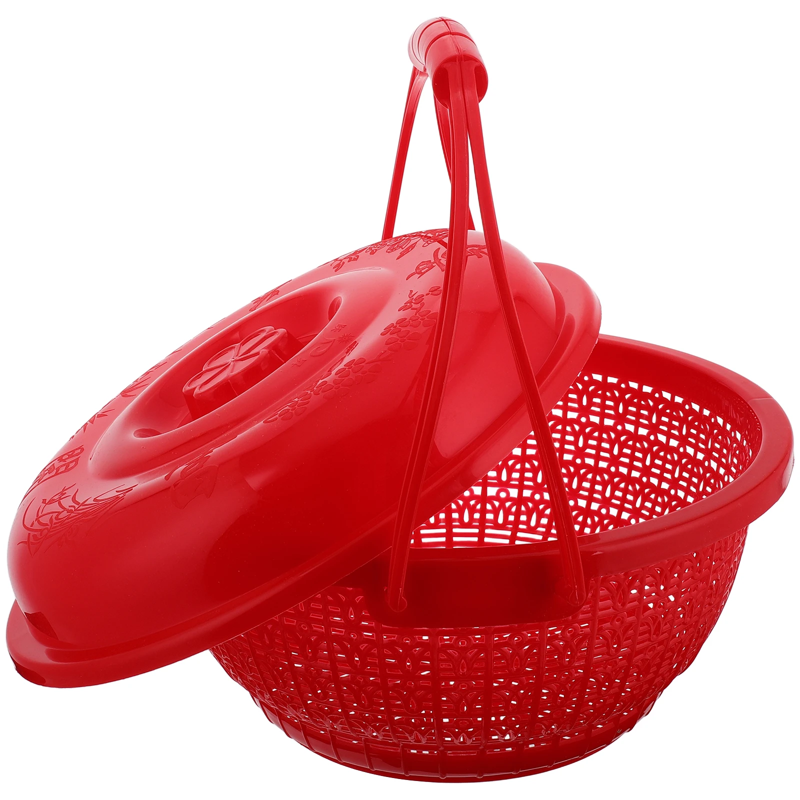 Round Red Plastic Storage Basket Handheld Fruit Vegetable Picking Container Space Saving Berry Egg Harvest Bread
Round Red Plastic Storage Basket Handheld Fruit Vegetable Picking Container Space Saving Berry Egg Harvest Bread