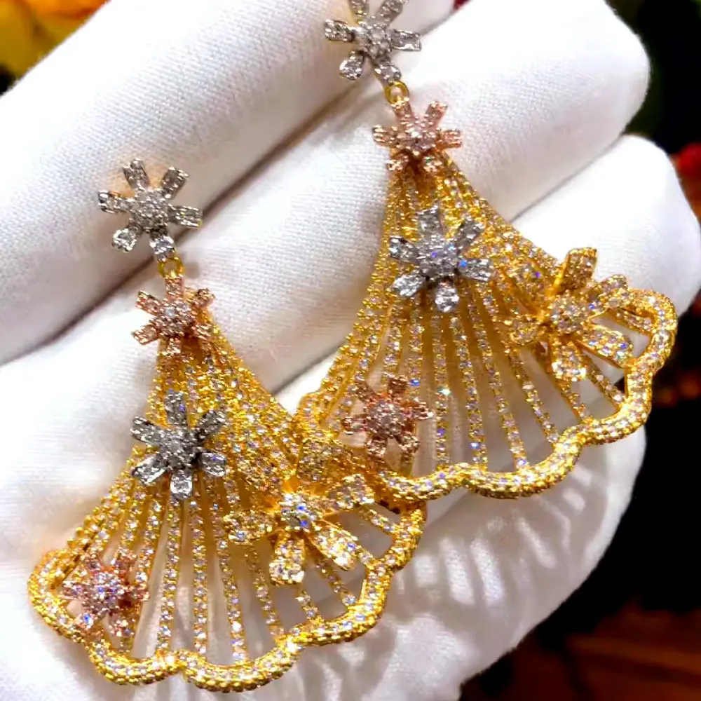 GODKI Trendy Hollow Flower Long Earrings For Women Wedding Elegant Big Statement Party Dubai Bridal Earrings in Jewelry 2023
GODKI Trendy Hollow Flower Long Earrings For Women Wedding Elegant Big Statement Party Dubai Bridal Earrings in Jewelry 2023