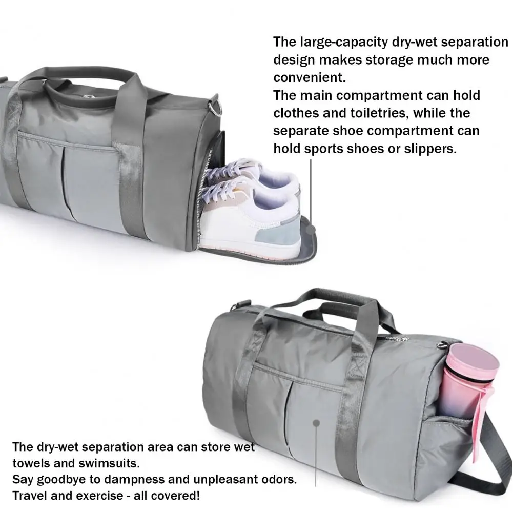 Women's Gym Bag with Shoe Compartment, Large Capacity Waterproof Yoga Duffle Bag with Wet Dry Separation, Oxford Fabric Sports B
Women's Gym Bag with Shoe Compartment, Large Capacity Waterproof Yoga Duffle Bag with Wet Dry Separation, Oxford Fabric Sports B