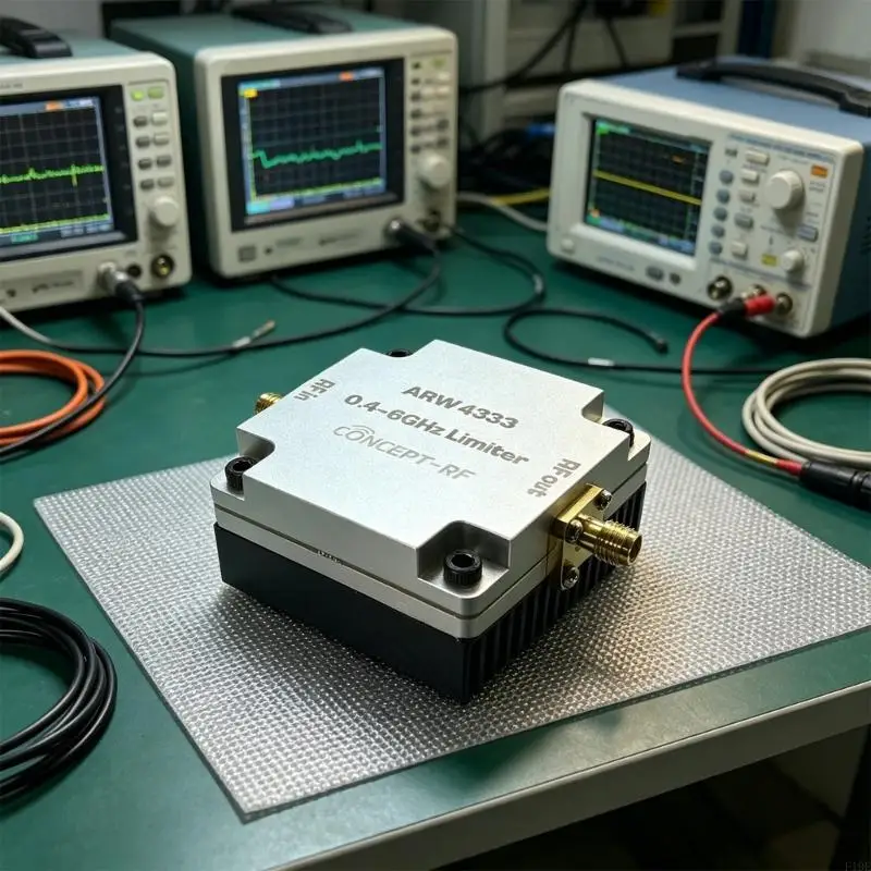Broadband Limiter 10W Power Handling 0.4 To 6GHz Frequency Ranges For Sensitive Receivers Aluminum Housing Limiter F19E
Broadband Limiter 10W Power Handling 0.4 To 6GHz Frequency Ranges For Sensitive Receivers Aluminum Housing Limiter F19E