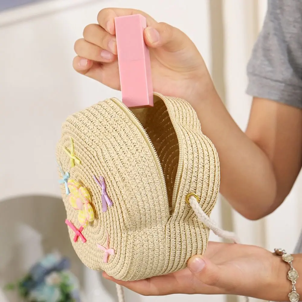 New Straw Shoulder Bags Flower Handmade Crossbody Bag with Bow Princess Handbags Girls
New Straw Shoulder Bags Flower Handmade Crossbody Bag with Bow Princess Handbags Girls
