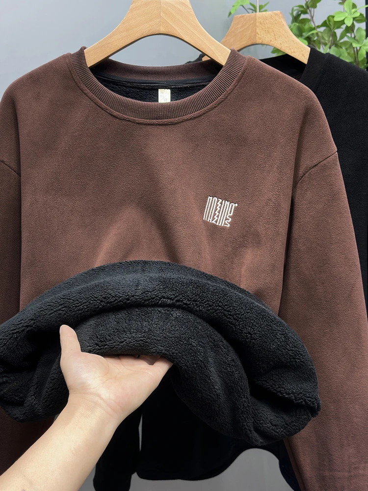 Extra Large Winter Thiened Fce Men's Hoodie Sweatirt Warmth Insulation Fce Lined Oversized Base irt Top
Extra Large Winter Thiened Fce Men's Hoodie Sweatirt Warmth Insulation Fce Lined Oversized Base irt Top