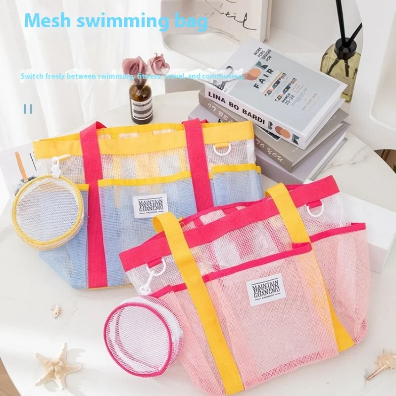 New Makeup Bag, Large-capacity Bath and Toiletries, Beach Bag, Multi-pocket Mesh Fabric, Essential Travel Storage Bag
New Makeup Bag, Large-capacity Bath and Toiletries, Beach Bag, Multi-pocket Mesh Fabric, Essential Travel Storage Bag