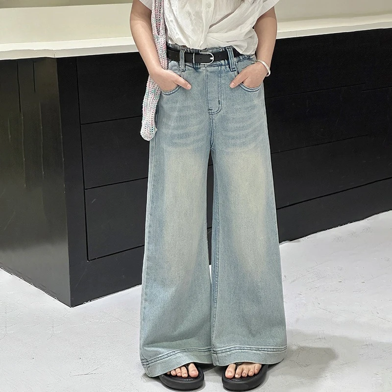 Girls Light Wash Jeans Summer 2026 New Straight-Leg Denim Pants for Older Kids Trendy Casual Trousers Breathable
Girls Light Wash Jeans Summer 2026 New Straight-Leg Denim Pants for Older Kids Trendy Casual Trousers Breathable
