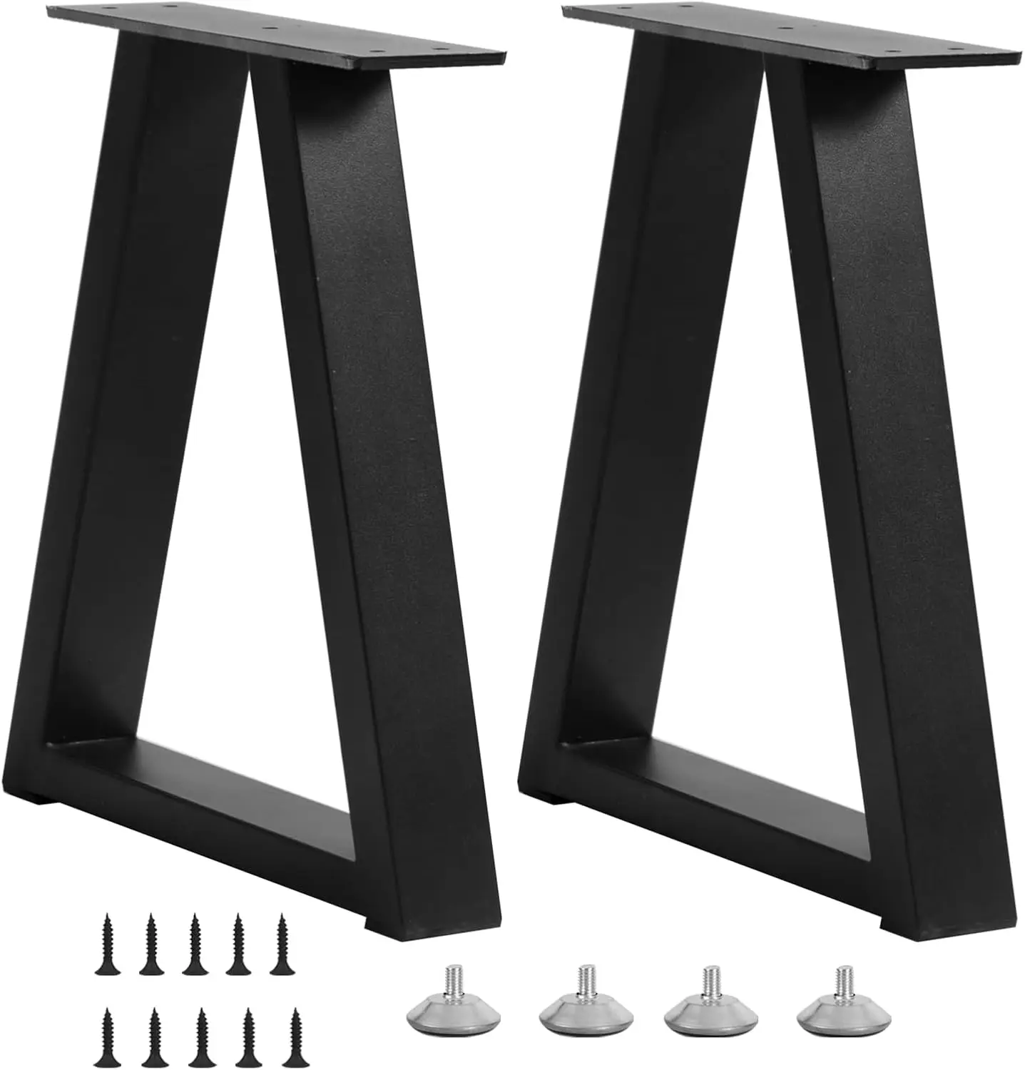 16 inch Metal Table Legs for Coffee Table, DIY Furniture Legs with Adjustment Pads, Set of 2, Black
16 inch Metal Table Legs for Coffee Table, DIY Furniture Legs with Adjustment Pads, Set of 2, Black