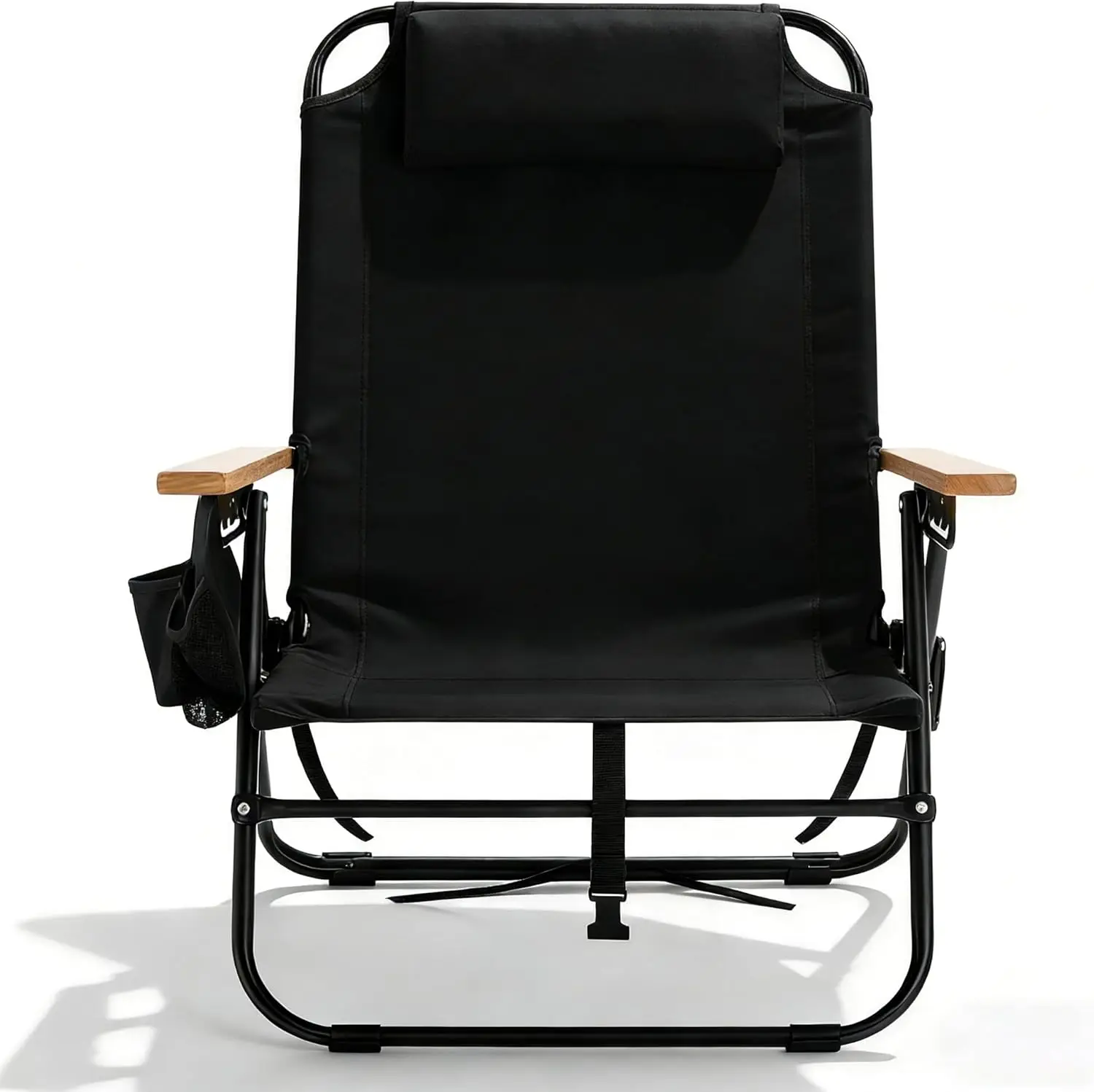 5-Position Reclining Camping Chair Heavy Duty 350lbs with Wooden Armrests, Headrest, Multi-Pockets, Lightweight & Portable for Patio, Backyard
5-Position Reclining Camping Chair Heavy Duty 350lbs with Wooden Armrests, Headrest, Multi-Pockets, Lightweight & Portable for Patio, Backyard