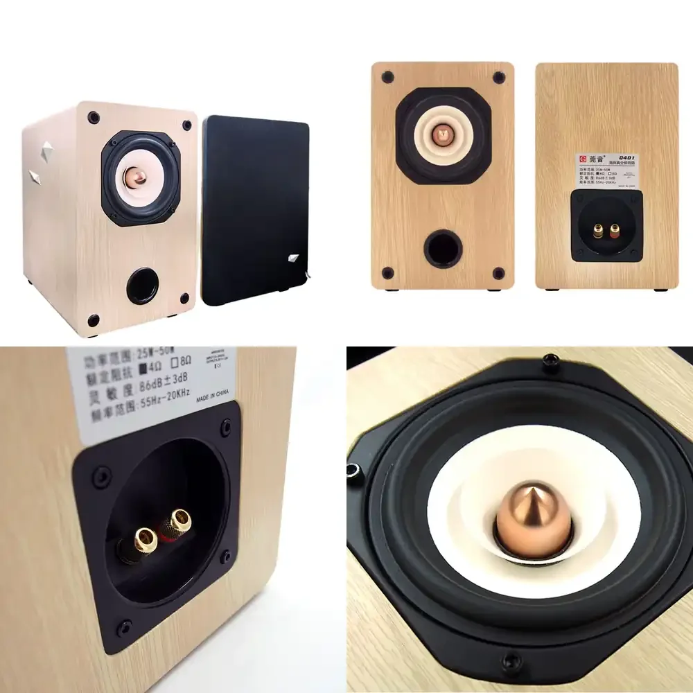 KYYSLB for Q401 Fever 25W 50W 4 Inch Full Range Passive Bookshelf Speaker Pair Home Audio Loudspeaker 4 to 8 Ohm Birch Wood
KYYSLB for Q401 Fever 25W 50W 4 Inch Full Range Passive Bookshelf Speaker Pair Home Audio Loudspeaker 4 to 8 Ohm Birch Wood