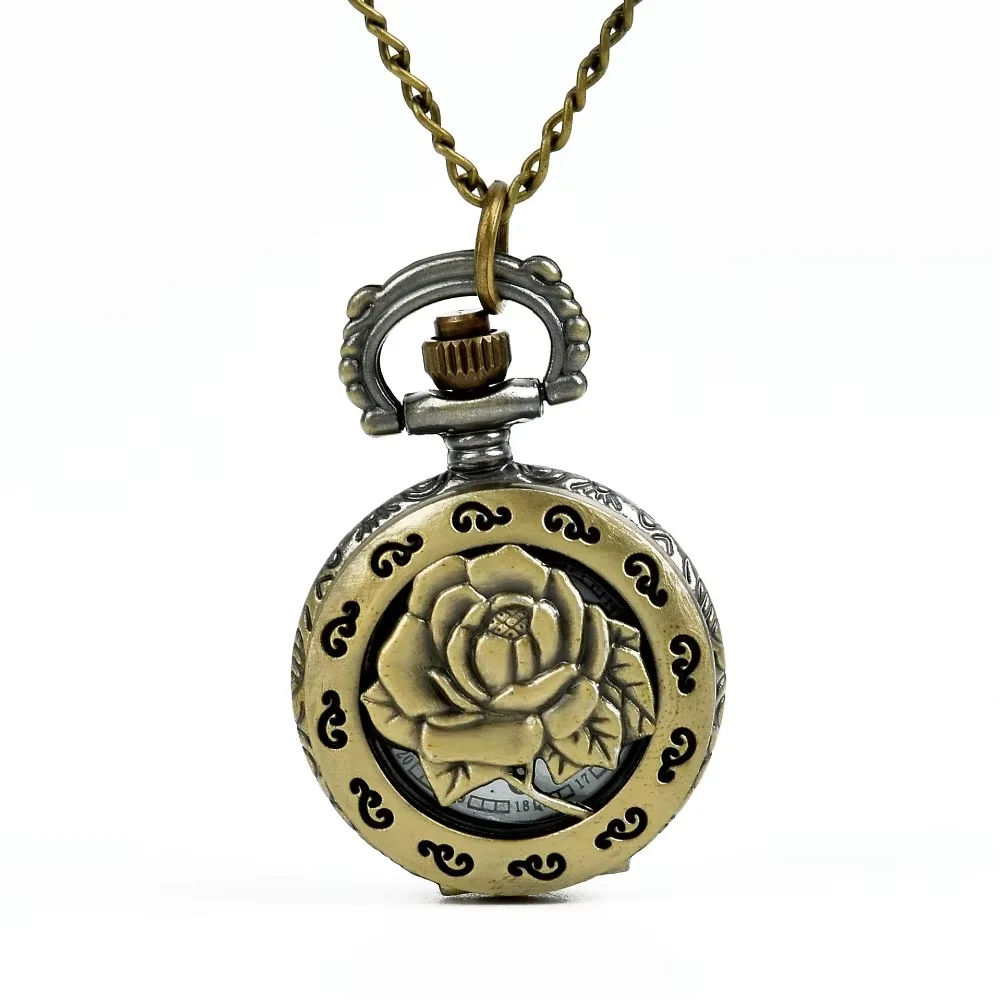 Fashion Peony Hollow Quartz Woman Pocket Watches Flower Jewelry Vintage Necklace
Fashion Peony Hollow Quartz Woman Pocket Watches Flower Jewelry Vintage Necklace