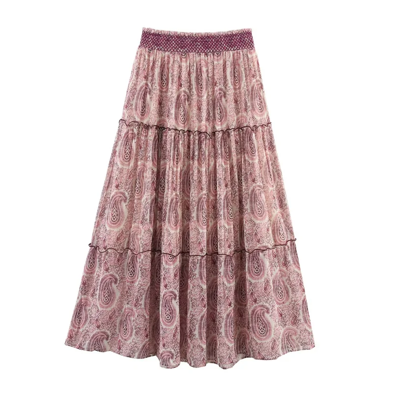 Women's Skirt New Summer 2025 Printed multi-panelled pleated skirt Casual chic Bohemian Personality Versatile
Women's Skirt New Summer 2025 Printed multi-panelled pleated skirt Casual chic Bohemian Personality Versatile