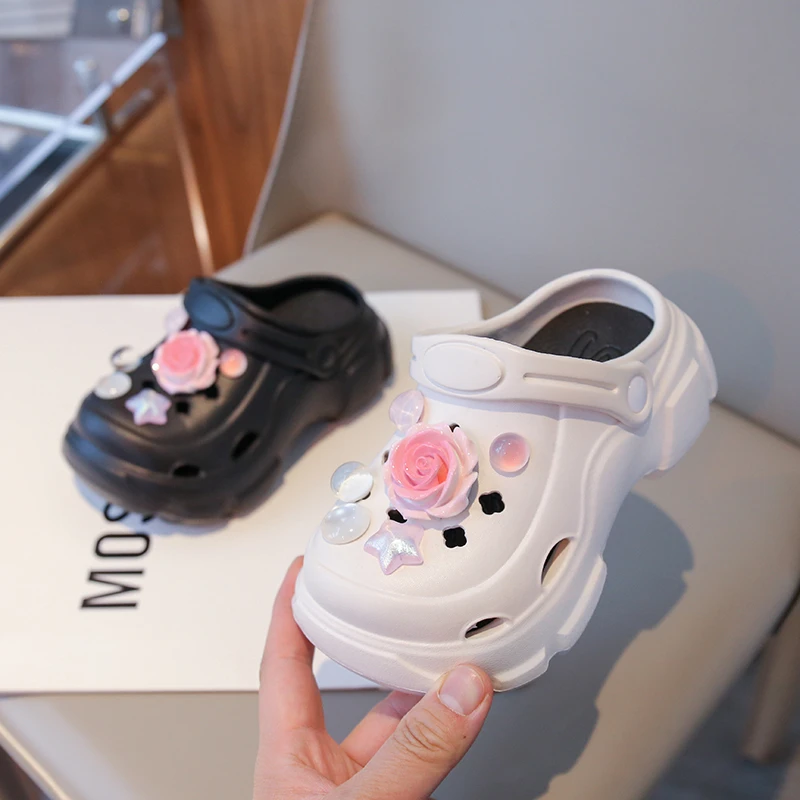Cute New Kids Slippers for Girls Sweet Decoration Children Fashion Causal Beach Slippers Summer EVA Soft Toddlers Slip-on Shoes
Cute New Kids Slippers for Girls Sweet Decoration Children Fashion Causal Beach Slippers Summer EVA Soft Toddlers Slip-on Shoes