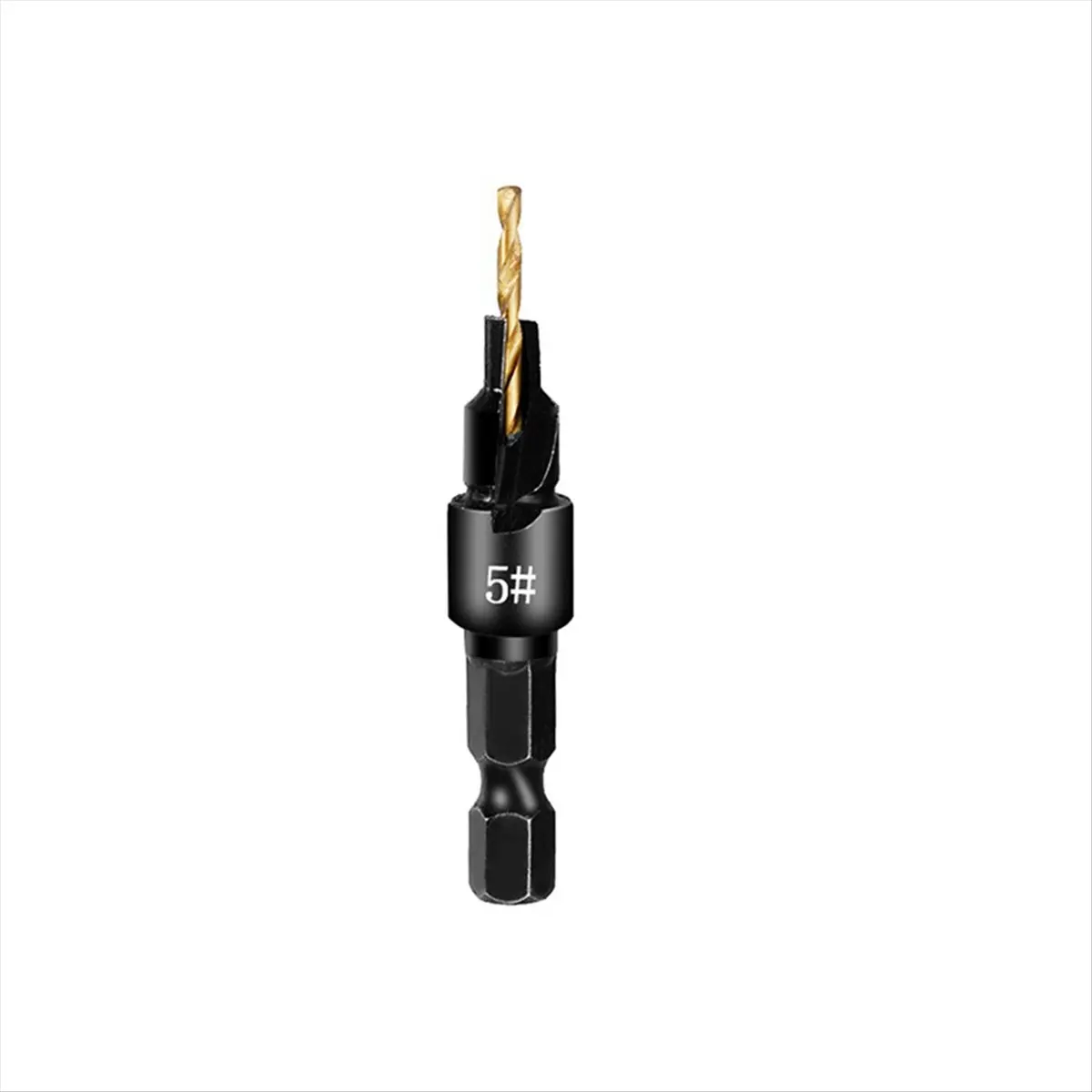 A58Z 2 Setsx5pcs Countersunk Drill Hexagonal Handle Steel Hole Opener Set Wood Taper Hole Integrated Drill Bit Gold
A58Z 2 Setsx5pcs Countersunk Drill Hexagonal Handle Steel Hole Opener Set Wood Taper Hole Integrated Drill Bit Gold