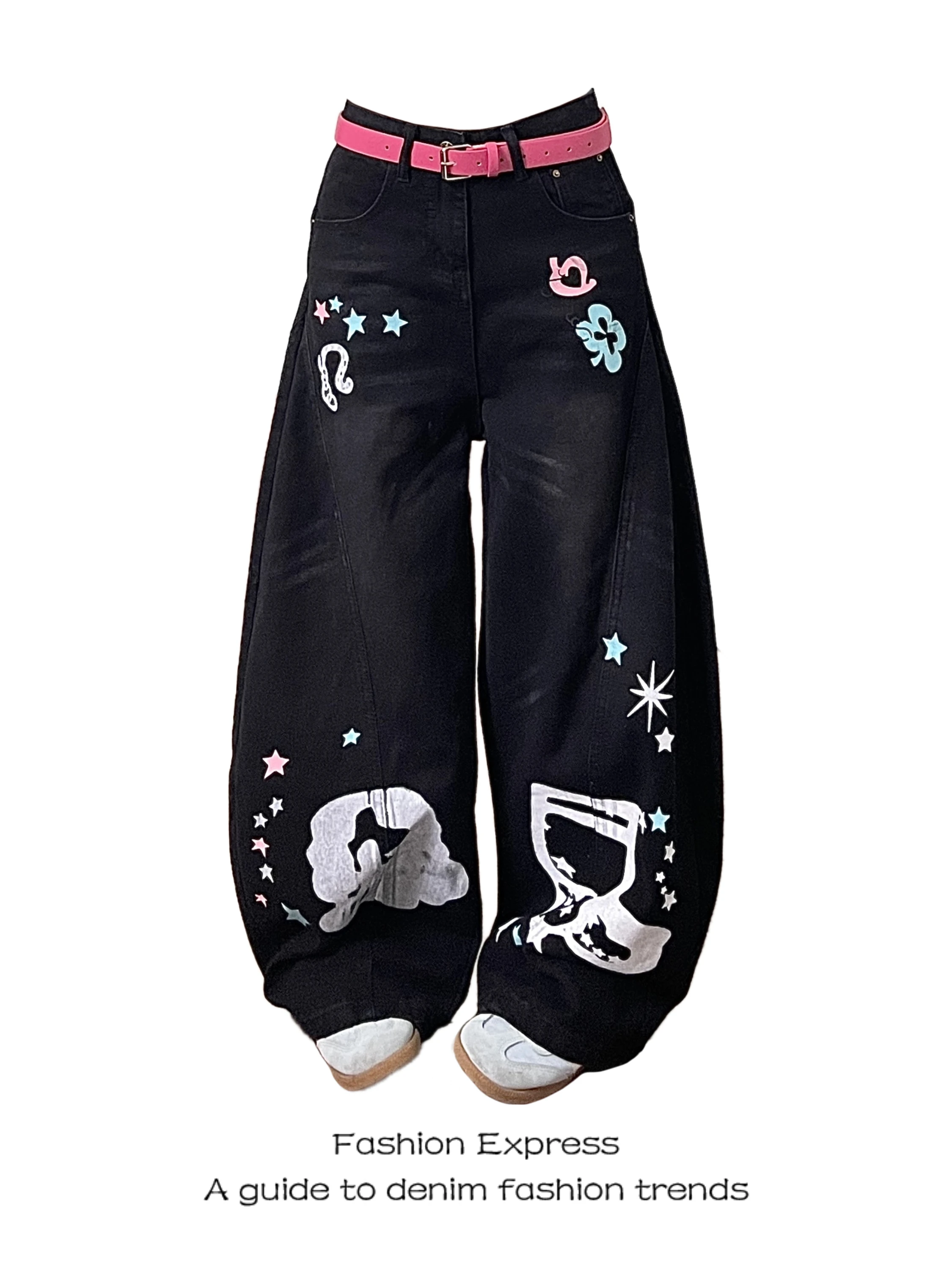 Black Washed Denim Jeans Women's Summer 2026 New Animal Note Loose Personality Fashionable Wide Leg Long Pants Casual Style
Black Washed Denim Jeans Women's Summer 2026 New Animal Note Loose Personality Fashionable Wide Leg Long Pants Casual Style