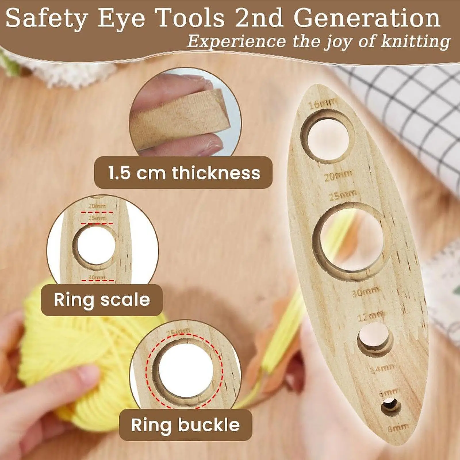 Crochet Doll Eye Tool Assembly DIY Craft Stuffed Animal Bear Eyes Install Amigurumi Craft Eye Install Eyeball Gauge Board
Crochet Doll Eye Tool Assembly DIY Craft Stuffed Animal Bear Eyes Install Amigurumi Craft Eye Install Eyeball Gauge Board