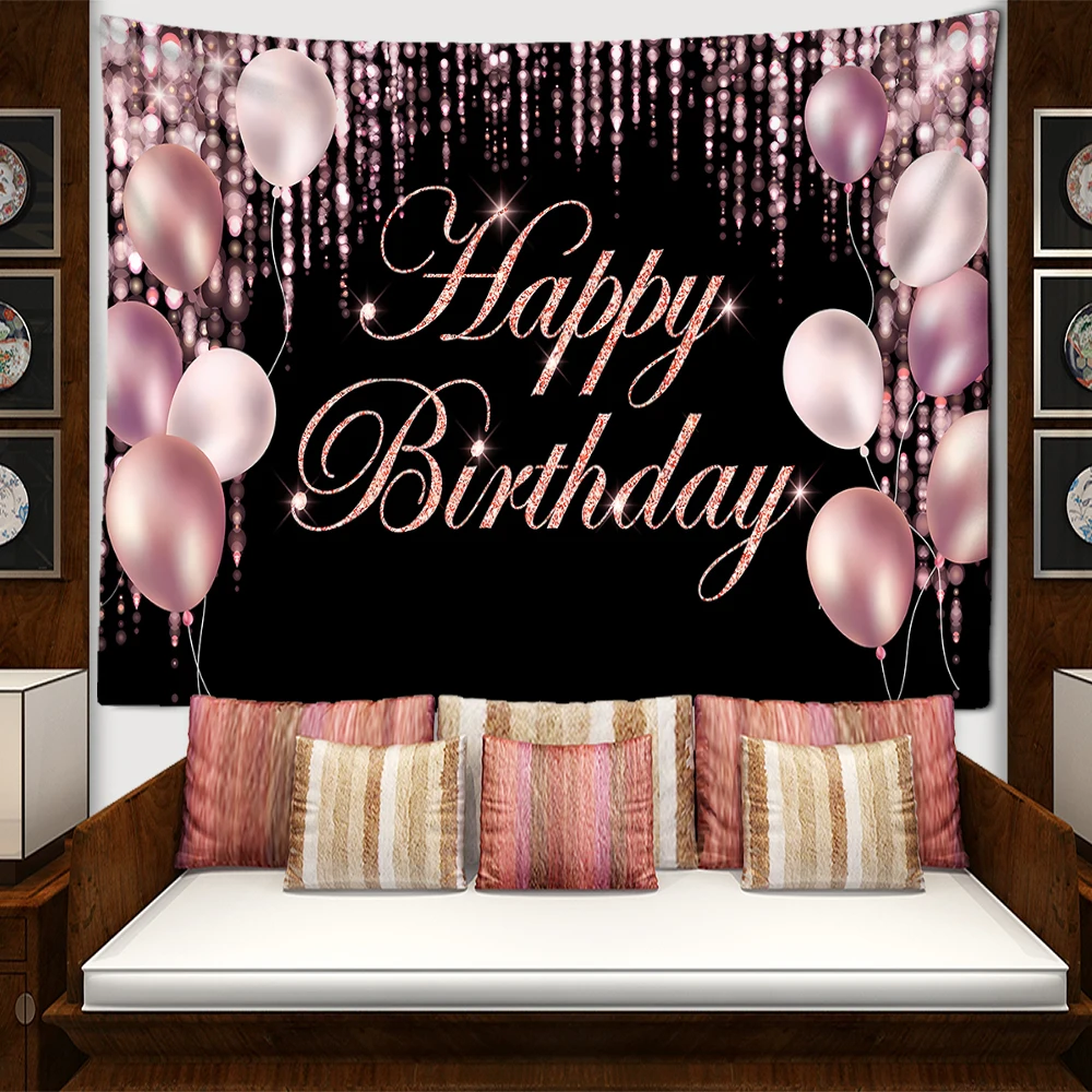 Pink Balloon Birthday Tapestry Living Room Bedroom Kitchen Wall Hanging Home Textile Decoration
Pink Balloon Birthday Tapestry Living Room Bedroom Kitchen Wall Hanging Home Textile Decoration