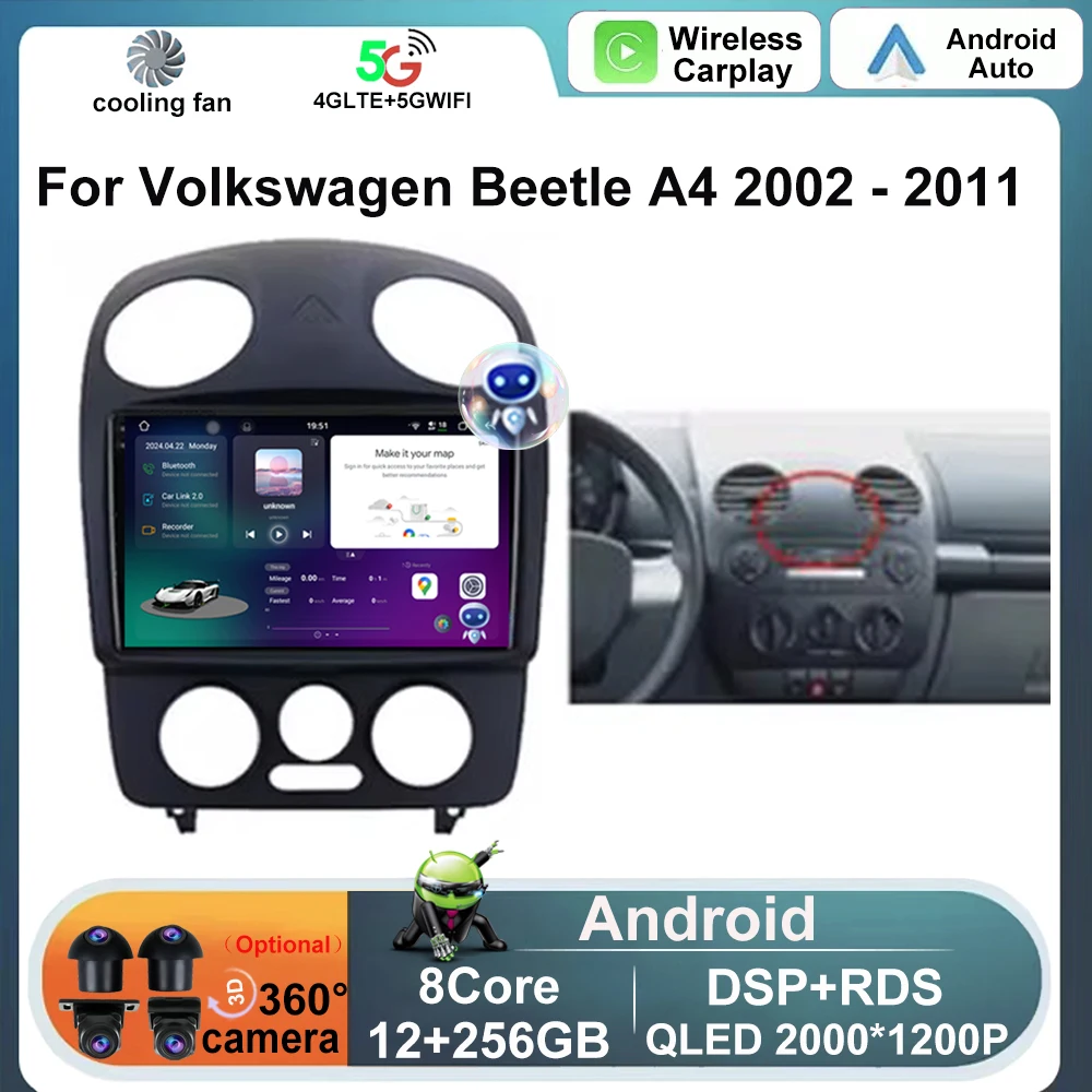 Car Radio 9 Inch For Volkswagen Beetle A4 2002 - 2011 Android 14 Auto Carplay Stereo Multimedia Video Player Navigation GPS QLED
Car Radio 9 Inch For Volkswagen Beetle A4 2002 - 2011 Android 14 Auto Carplay Stereo Multimedia Video Player Navigation GPS QLED