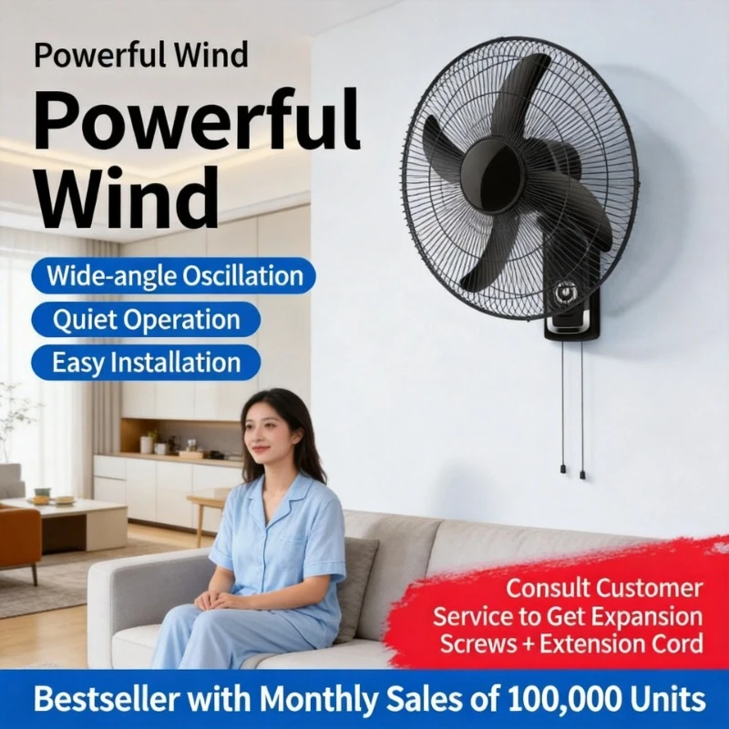 Brand Wall Mounted Fan, Industrial High Wind Electric Fan, Household Commercial Hanging Cooling Fan
Brand Wall Mounted Fan, Industrial High Wind Electric Fan, Household Commercial Hanging Cooling Fan