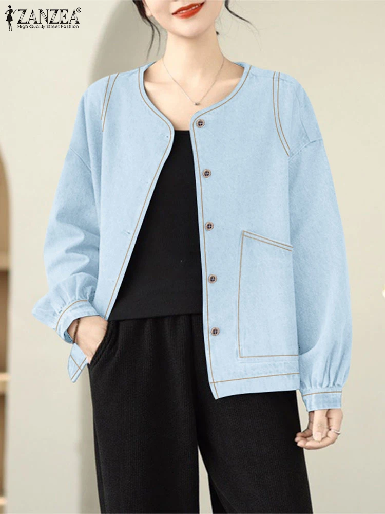 ZANZEA женский осенний кардиган 2025 модные рубашки с длинными рукавами на пуговицах однотонные повседневные топы элегантные офисные женские джинсовые тонкие верхние пальто
ZANZEA женский осенний кардиган 2025 модные рубашки с длинными рукавами на пуговицах однотонные повседневные топы элегантные офисные женские джинсовые тонкие верхние пальто
